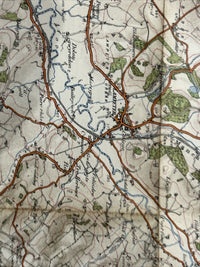 LAMPETER Ordnance Survey Third Edition Cloth 1 Inch Map 1912 Sheet 79 Contoured