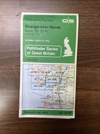 GRANGE OVER SANDS Pathfinder Ordnance Survey 1:25000 1981 SD 37/47 Silverdale