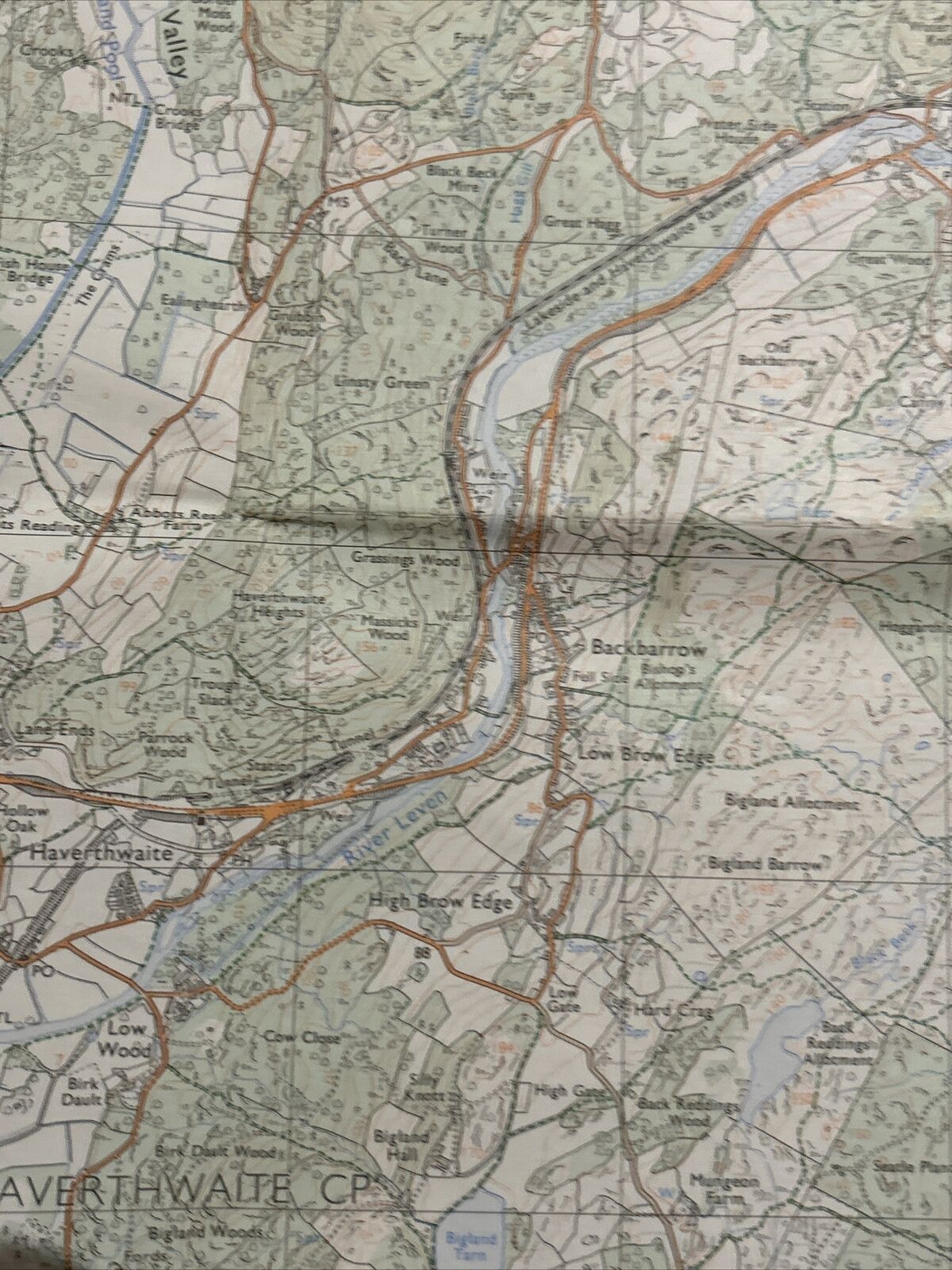 BROUGHTON IN FURNESS NEWBY BRIDGE Ordnance Survey Pathfinder No 626 1989 SD28/38