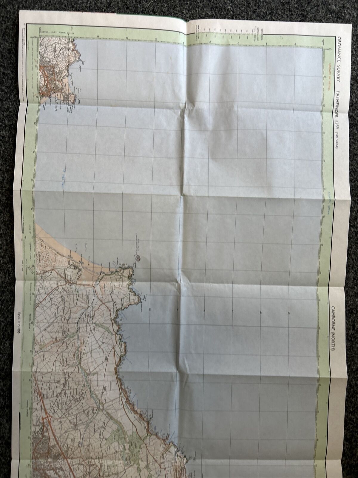 CAMBORNE North Pathfinder 1359 Ordnance Survey 1:25000 1989 St Ives Redruth