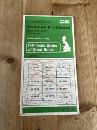 The CHEVIOT HILLS CENTRAL Pathfinder Ordnance Survey NT81/91 1:25000 1986