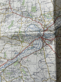 LOWESTOFT Ordnance Survey CLOTH Seventh Series Map One Inch 1954 Sheet 137