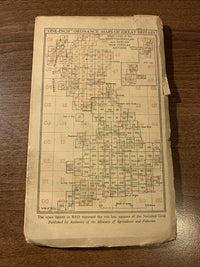 WESTON SUPER MARE Ordnance Survey Cloth Map 1946 Sixth Series No 165 Glastonbury