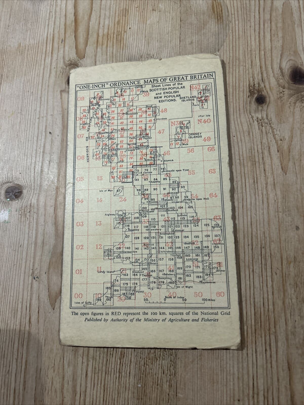 NITHSDALE And MOFFAT Ordnance Survey One Inch Sheet 84 Popular Edition 1946