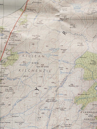 Knapdale - Ordnance Survey Seventh Series One inch 1956 Sheet 127