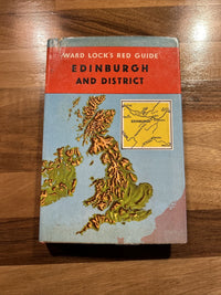 EDINBURGH AND DISTRICT - Ward Locks Red Guide Hardback Dust Jacket Maps 1963