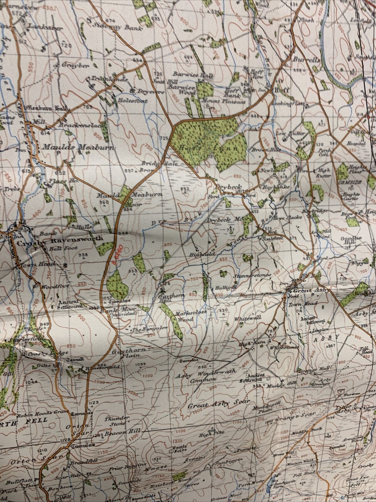 PENRITH Ordnance Survey CLOTH Map 1947 Sixth Series Sheet 83 Ullswater