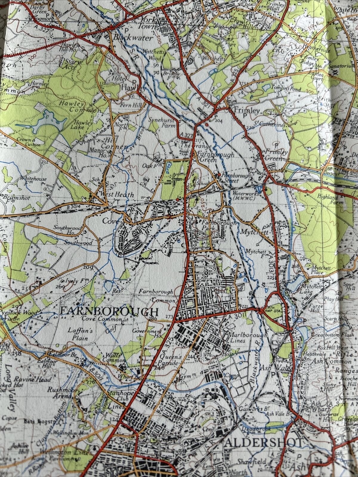 ALDERSHOT Ordnance Survey Sixth Edition Paper One inch 1940 Sheet 169 Alton