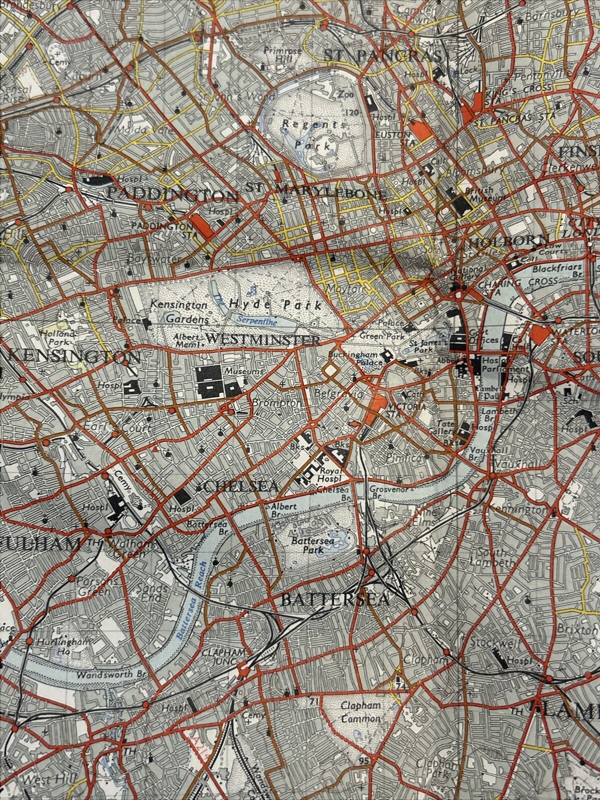 LONDON North West Ordnance Survey Seventh Series CLOTH One inch 1957 Sheet 160