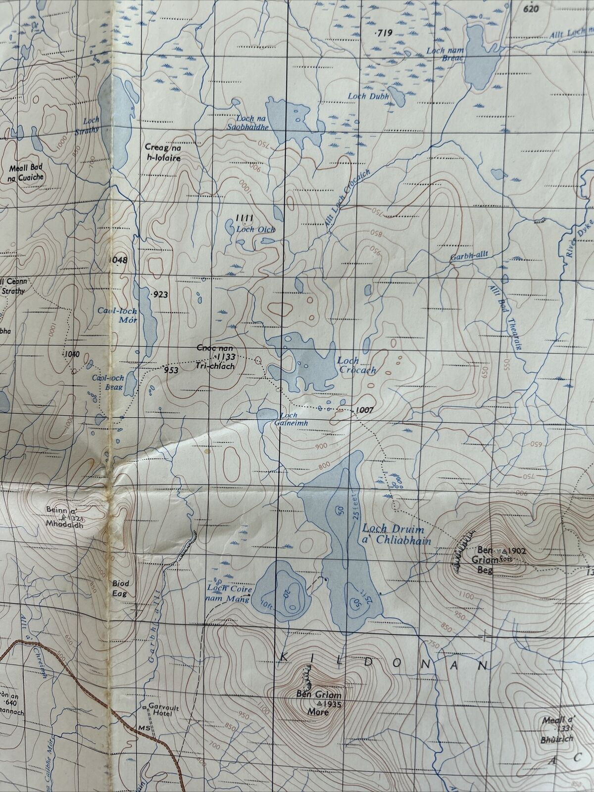 TONGUE 1959 Ordnance Survey One Inch Map Sheet 10 Scotland Farr Strathy Point