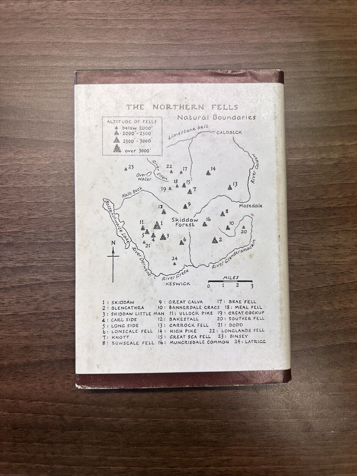 WAINWRIGHT BOOK 5 NORTHERN FELLS Pictorial Guide Dust Jacket 37th Impression