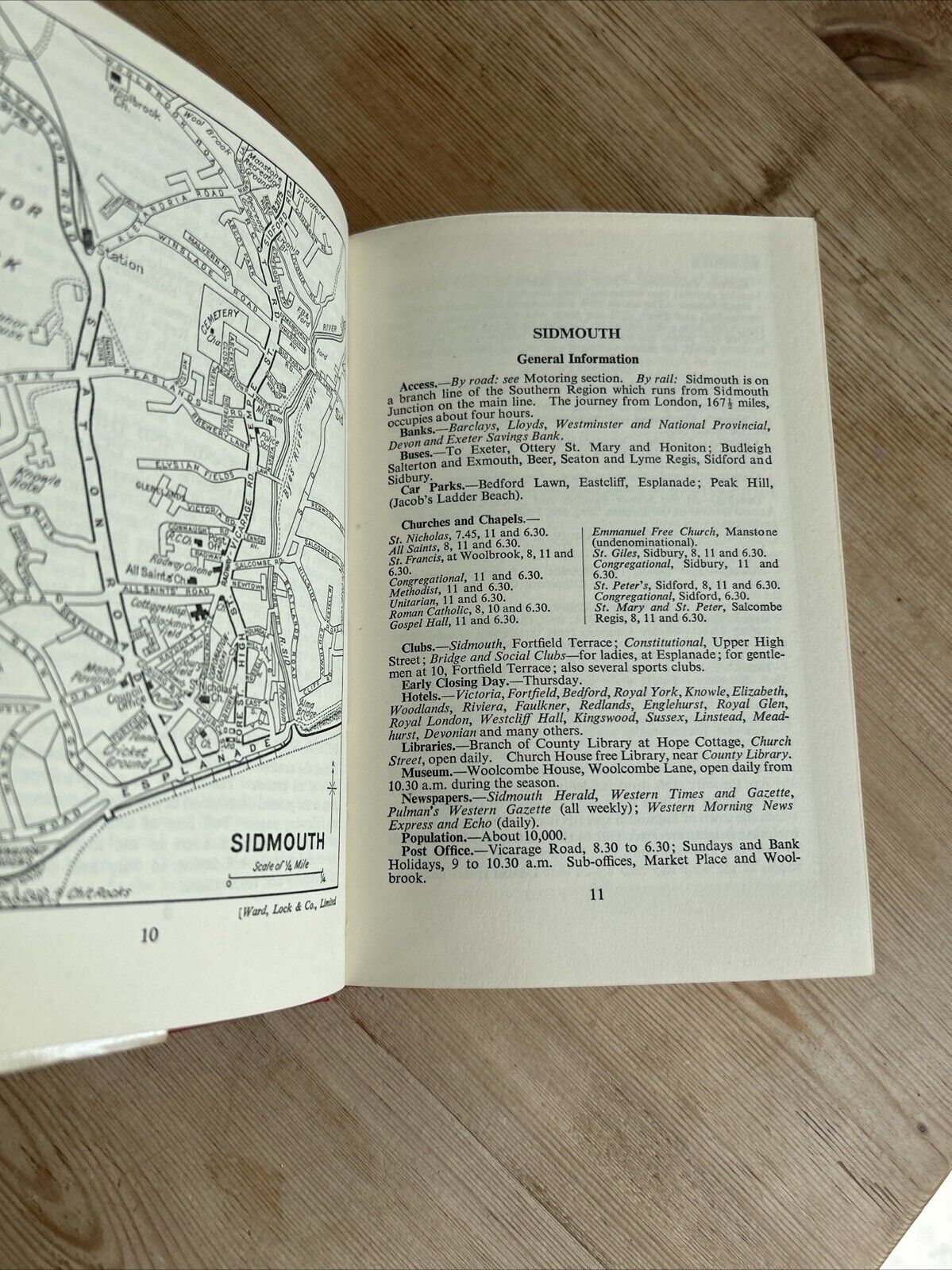 SIDMOUTH And SOUTH EAST DEVON Ward Locks Red Guide Dust Jacket Maps Dawlish