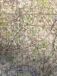 WATFORD Ordnance Survey 1940 Sheet 106 Second War Revision Dissected 1 Inch Map