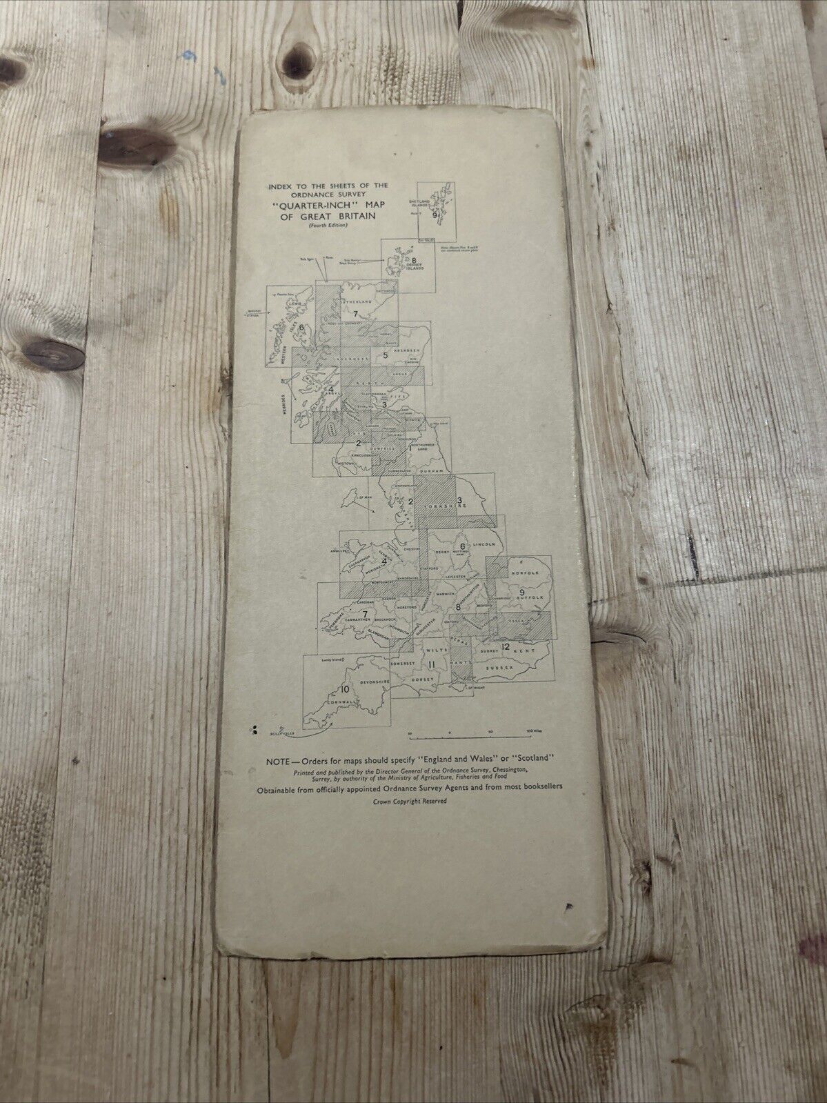 NORTH WALES & MANCHESTER Ordnance Survey Sheet 4 Quarter Inch Map 4th Ed 1946