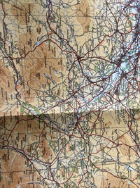 SCOTLAND SOUTH WEST Ordnance Survey CLOTH Sheet 2 Quarter Inch Map 4th Ed 1946