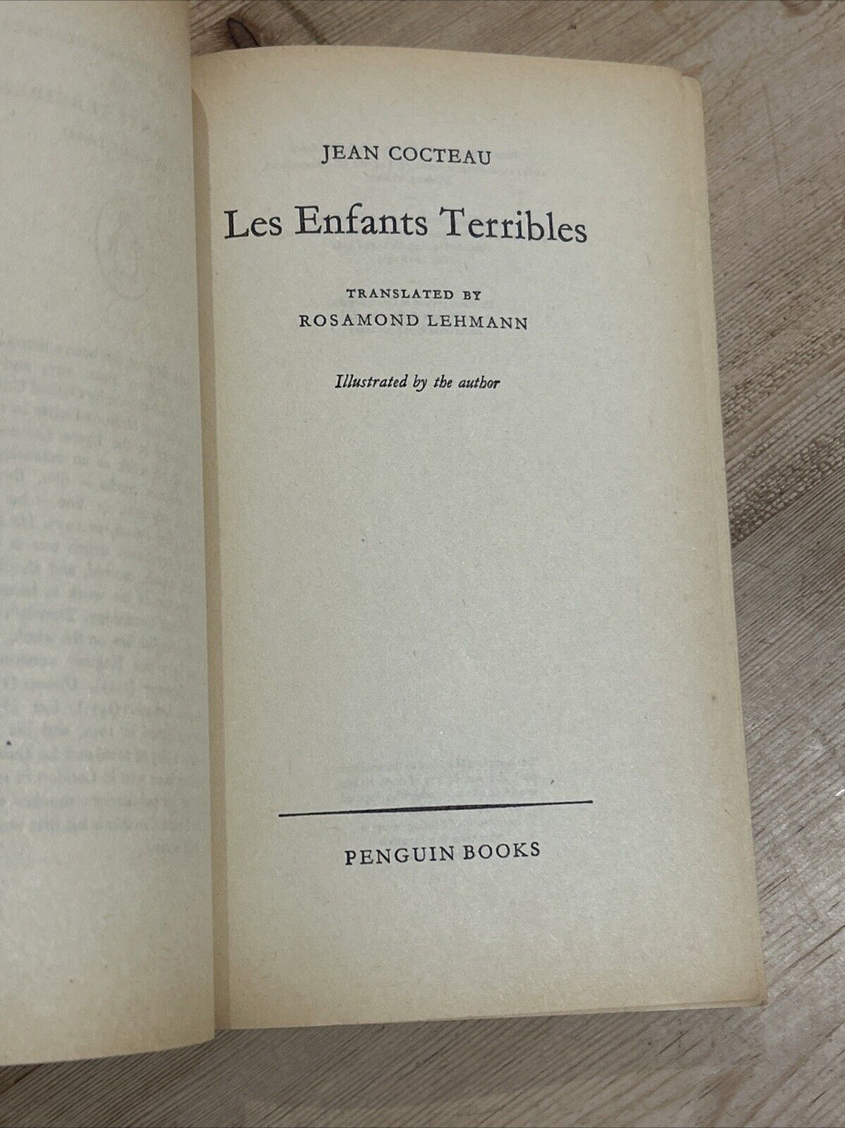 LES ENFANTS TERRIBLES Jean Cocteau - Penguin Modern Classics 1963 No 1665