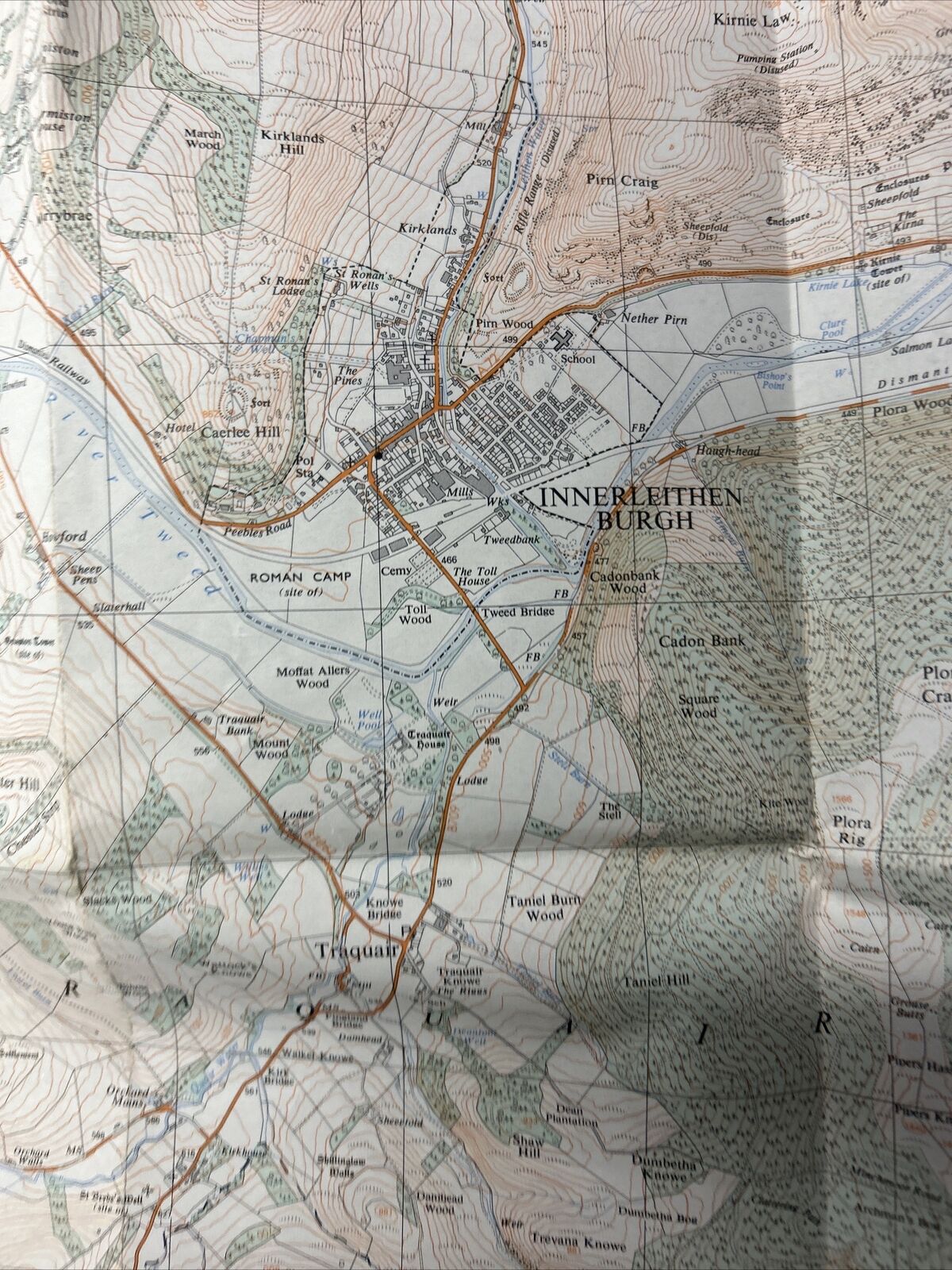 INNERLEITHEN Pathfinder NT23/33 Ordnance Survey 1968 Walkerburn