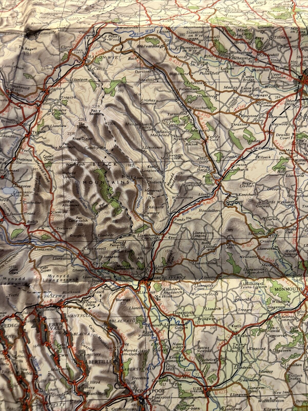 WALES & THE MARCHES Ordnance Survey Quarter Inch Map 1959 Lleyn Oswestry