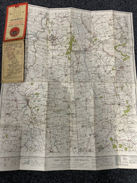 GAINSBOROUGH Ordnance Survey Cloth One Inch Map 1947 Sixth Edition Sheet 104