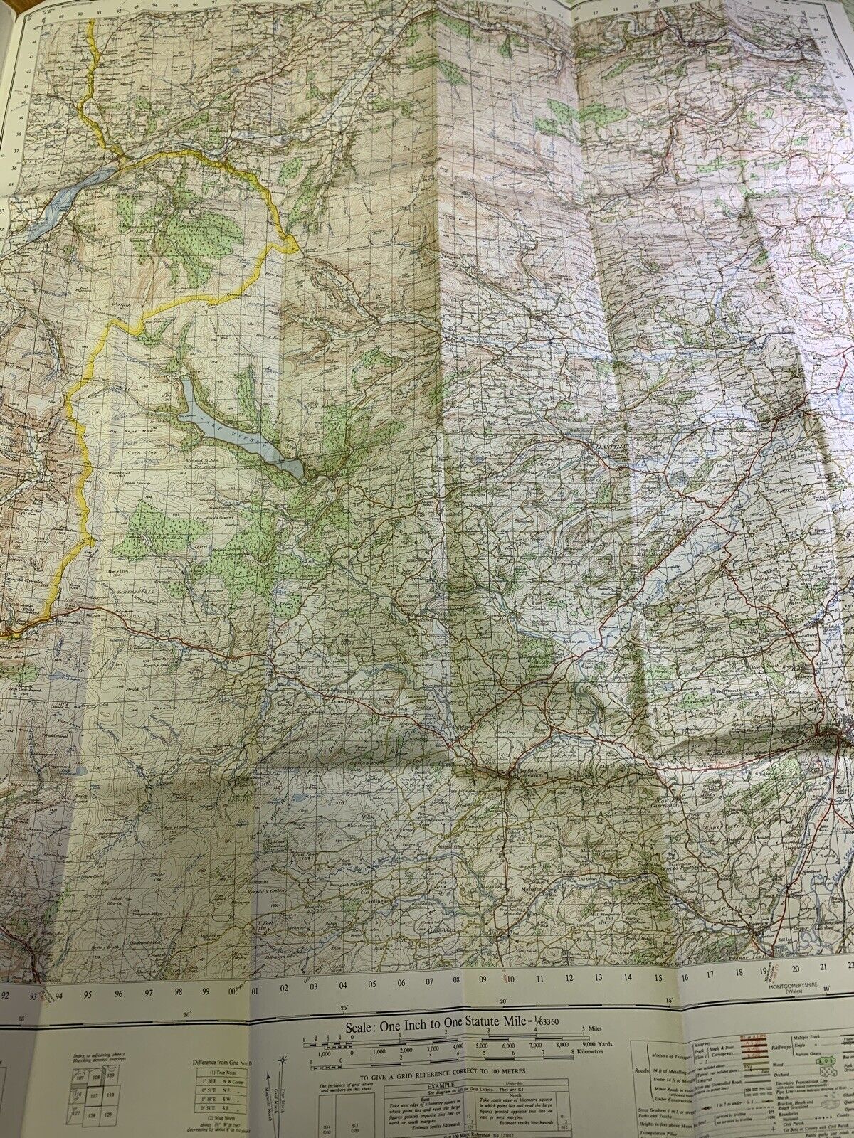 Bala & Welshpool Vyrnwy Wales -  Ordnance Survey Map One Inch 1967 Sheet 117