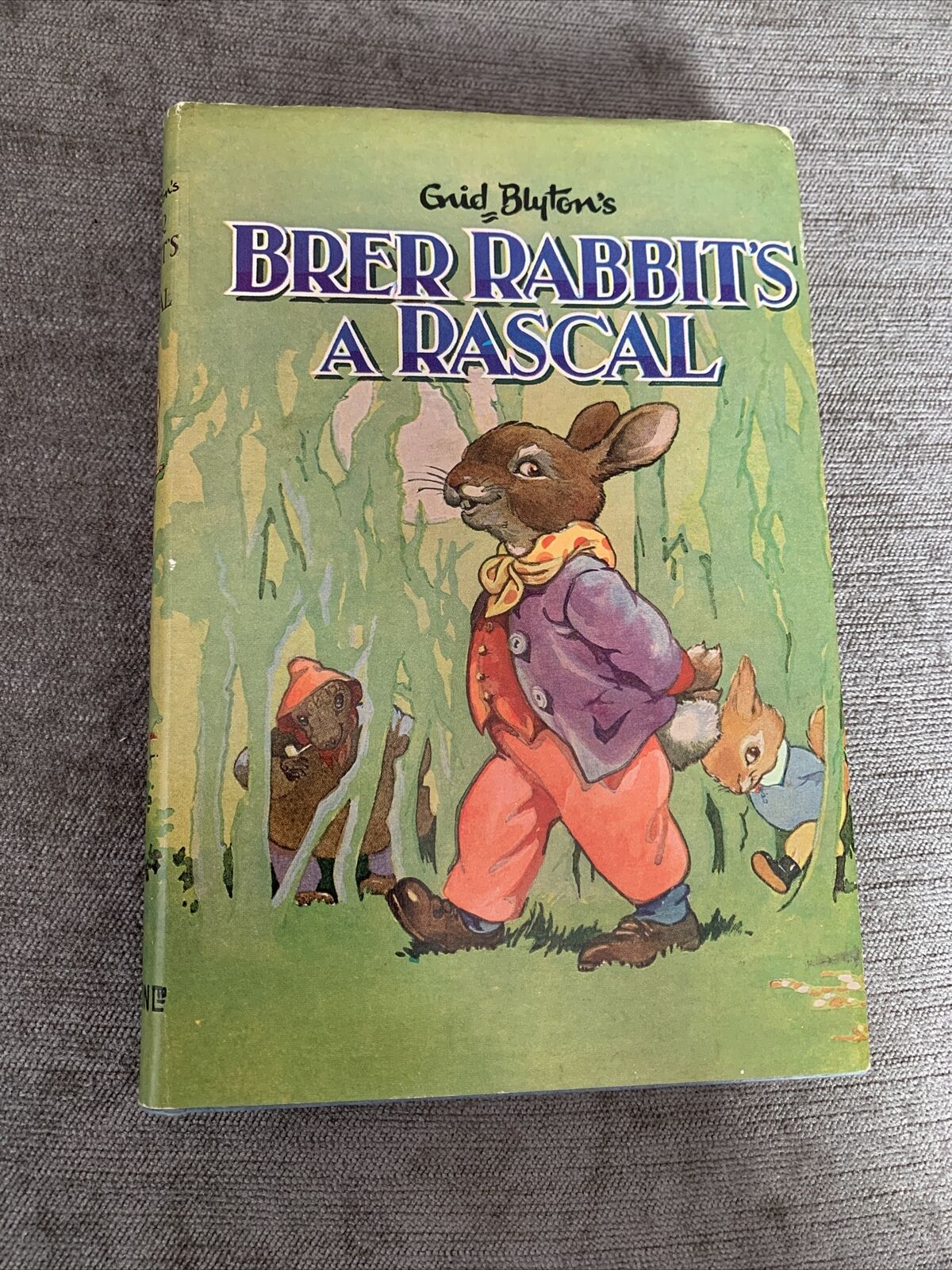 BRER RABBIT’S A RASCAL - Enid Blyton 1965 Dean & Sons Hardback Dust Jacket Good 