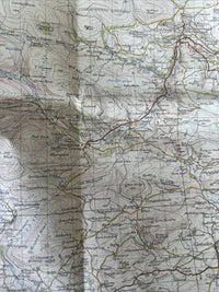 BALA & WELSHPOOL Ordnance Survey Seventh Series Map One In 1953 Sheet 117 Corwen