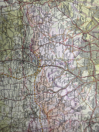 SURREY Bartholomew - Half Inch Map 1973 No 9 Guildford Reading Sevenoaks