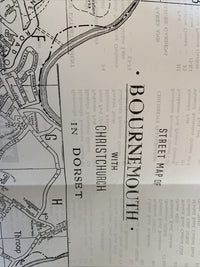 Bournemouth And Poole Map - SP Maps Circa 1990!? Christchurch Dorset