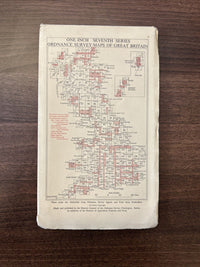 BRIGHTON & WORTHING Ordnance Survey Seventh Series One inch 1960 Sheet 182 Hove