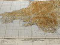 SOUTH WALES 1934 Ordnance Survey CLOTH Sheet 7 Quarter Inch Map Fourth Edition