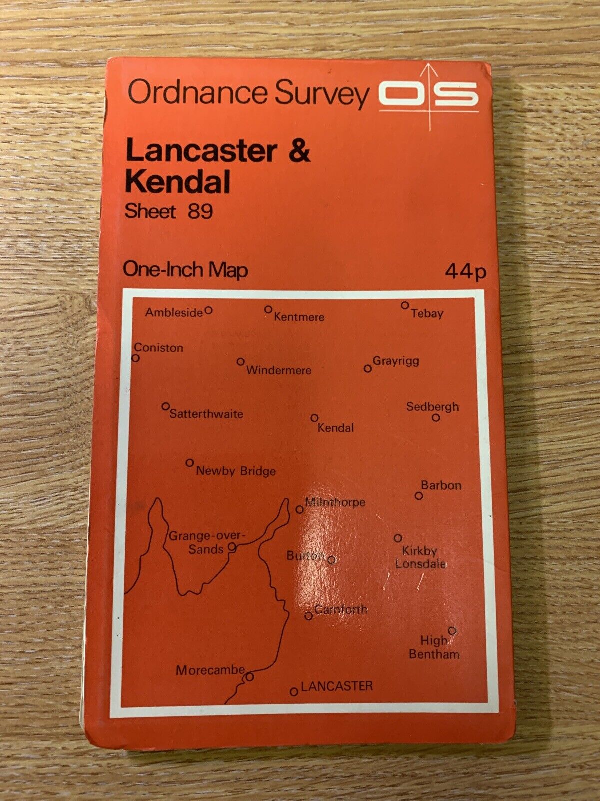 Lancaster & Kendal South Lakes -  Ordnance Survey Map One Inch 1971 Sheet 89