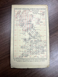 CARMARTHEN & TENBY Ordnance Survey Cloth 6th Series 1-inch 1946 Sheet 152