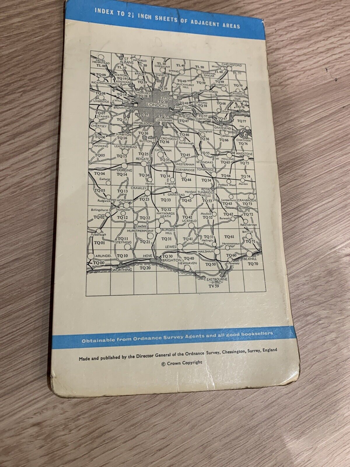 Dorking - Ordnance Survey 1:25,000 Map Sheet TQ14 1959