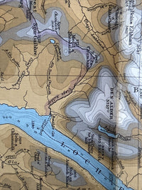 GRAMPIANS Bartholomew CLOTH Half Inch Map No 51 Scotland 1965 Newtonmore