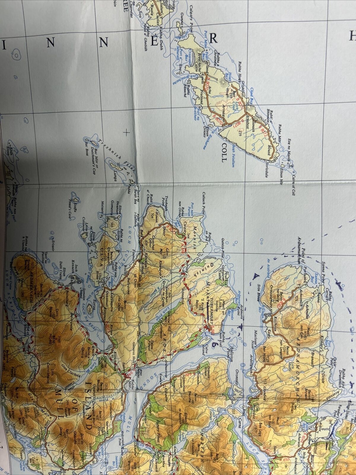 WESTERN HIGHLANDS No 4 Fifth Edition Cloth  Ordnance Survey Quarter In 1961 Map