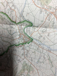 HAY ON WYE  Ordnance Survey Pathfinder Map 1016  SO24/34 1988 Bredwardine