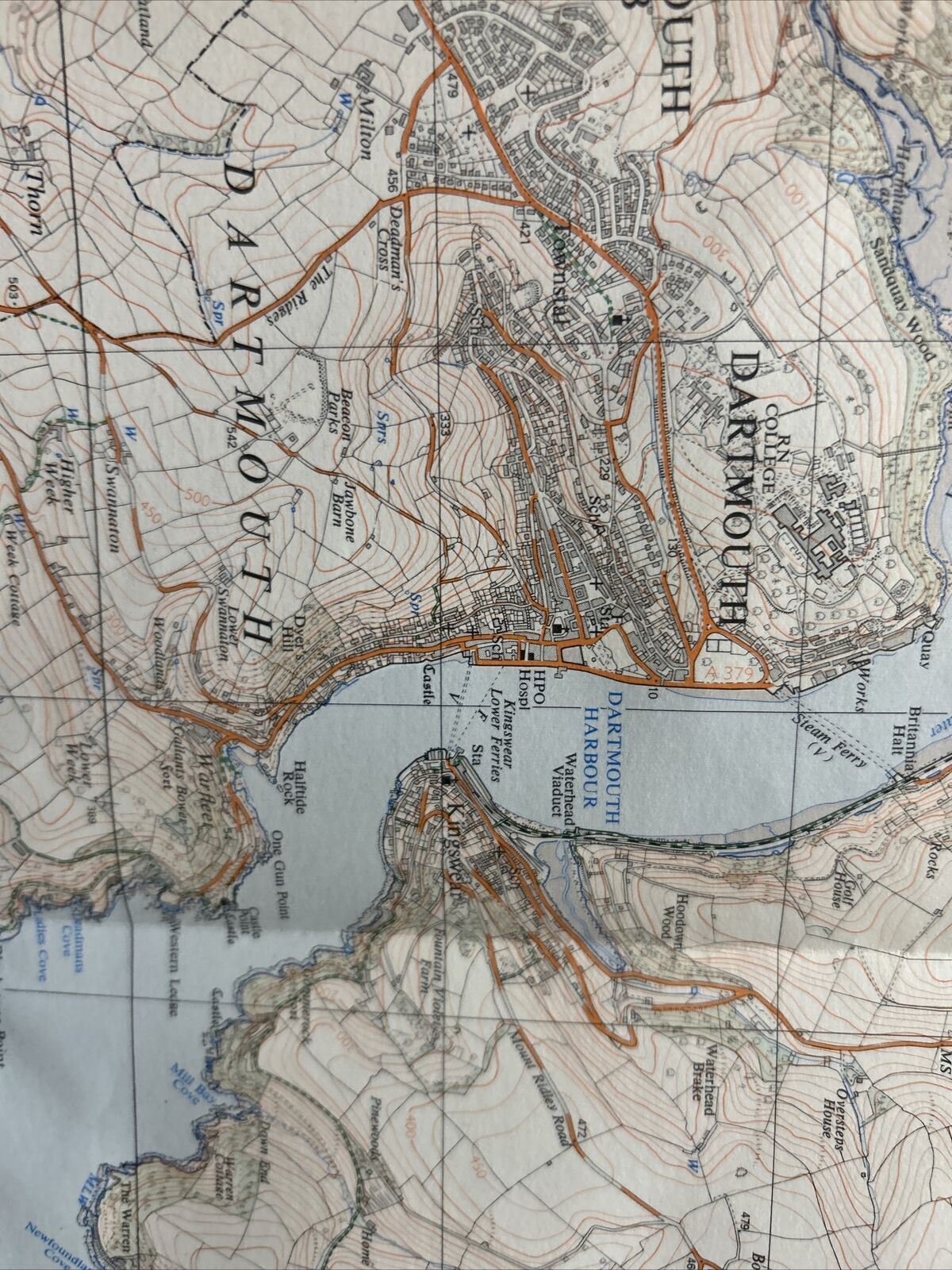 DART ESTUARY - Second Series Ordnance Survey Sheet 1:25000 1971 SX85/95 Brixham