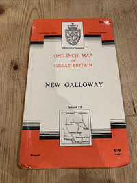 NEW GALLOWAY Scottish Ordnance Survey One Inch Map Sheet 73 1965