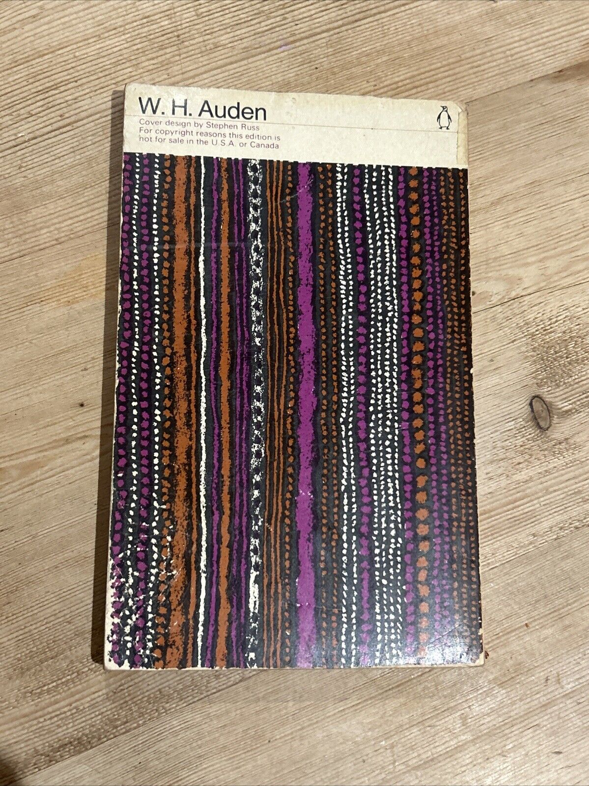 W H AUDEN Selected By The Author The Penguin Poets 1966 D41 Poetry