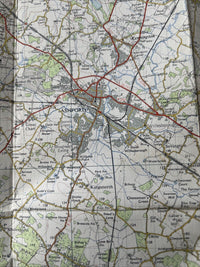 HASTINGS Ordnance Survey CLOTH Seventh Series Map 1 Inch 1959 Sheet 184 Rye