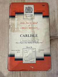 CARLISLE Ordnance Survey 1955 Seventh Series Sheet 76 Brampton  Canonbie