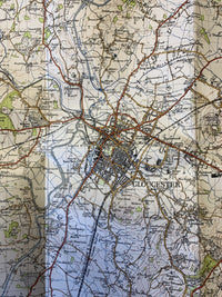 Gloucester & Malvern - 1946 Cloth Ordnance Survey One Inch Sheet 143