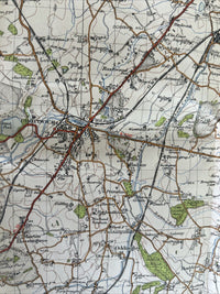 KIDDERMINSTER Ordnance Survey One In Map 1947 Sixth Edition Sheet 130 Droitwich