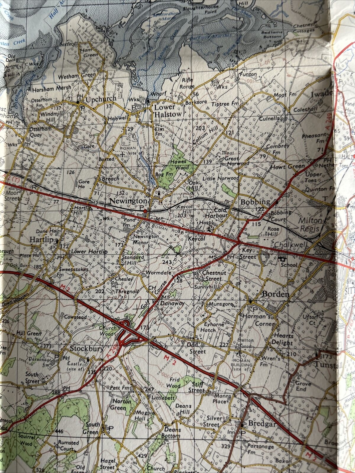 CHATHAM & MAIDSTONE Ordnance Survey Seventh Series 1-inch 1957  Sheet 172