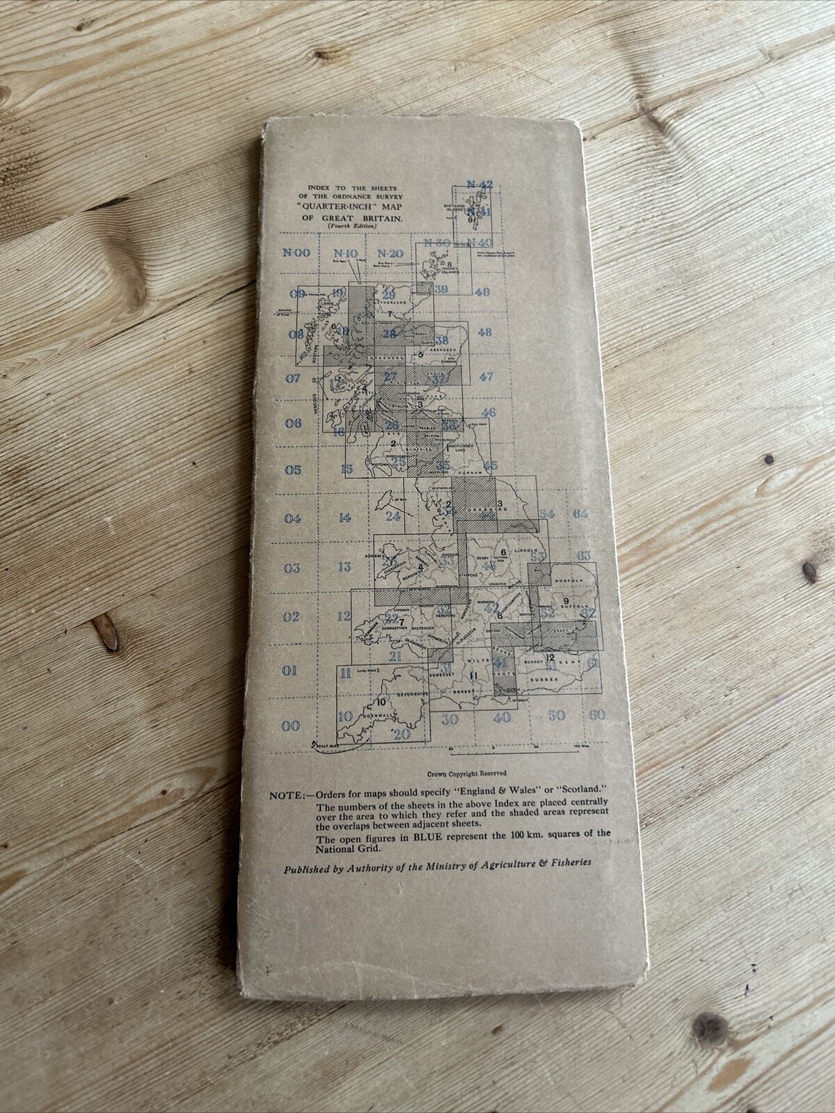 SCOTLAND SOUTH WEST Ordnance Survey CLOTH Sheet 2 Quarter Inch Map 4th Ed 1946