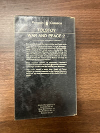 WAR AND PEACE VOLUME 2 L N Tolstoy  - Penguin Classics 1968 L63