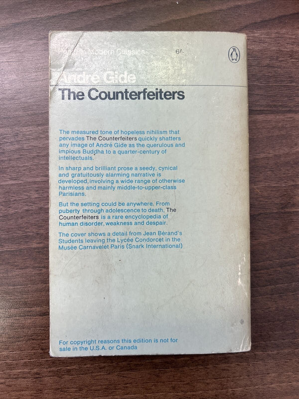 THE COUNTERFEITERS Andre Gide Penguin Modern Classics 1966 No 2415 France