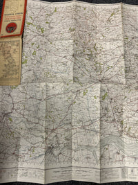 MARKET WEIGHTON Ordnance Survey Cloth One Inch Map 1947 Sixth Edition Sheet 98