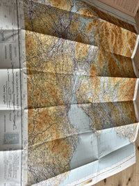 THE FORTH CLYDE & TAY Ordnance Survey CLOTH Sheet 3 Quarter Inch Map 4th Ed 1945