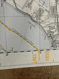 BEXLEY Ordnance Survey Second Series 1:25,000 Map TQ47/57 Greenwich 1971 Marked